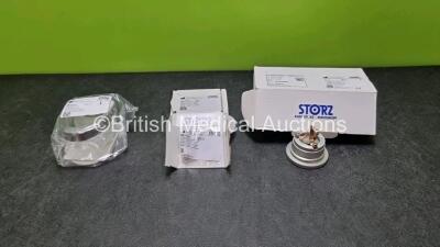 Job Lot of Karl Storz Accessories Including 1 x Ref 2010031 Bottle Holder, 1 x Ref 13991SW Adaptor For Bottle and 1 x Ref TL005 Turret Adaptor