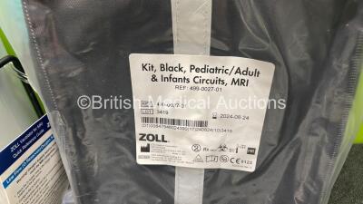 Zoll Z-Vent 731 Series Ventilator *Mfd 2019* Hours of Operation - 16 Minutes, EMV Version 05.22.00, SPM Version 05.20.00 (Powers Up - Like New) In Case with 1 x AC Power Supply, 1 x DC Power Supply, 1 x Hose and 1 x Ref 499-0027-01 Kit Including Breathing - 6