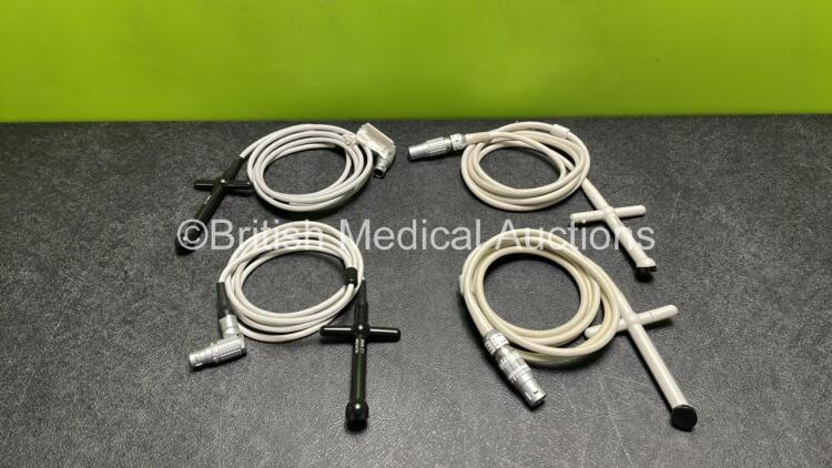 Job Lot Including 2 x Acuson 2.0 MHz Pencil Ultrasound Transducer / Probes (1 x Damage to Head - See Photos) and 2 x Philips D2cwc Pencil Ultrasound Transducer / Probes *Untested*