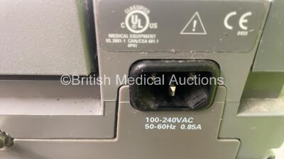 GE MAC 5000 ECG Machine on Stand with 10 Lead ECG Leads (Powers Up) - 4