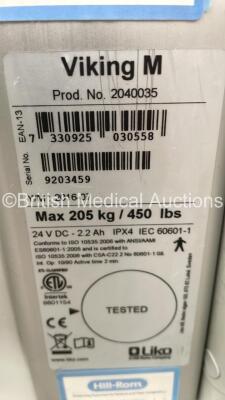 1 x Liko Viking M Patient Hoist with Battery and Controller (No Power - Possible Flat Battery) and 1 x Mobility Aid - Unknown Manufacturer - 3