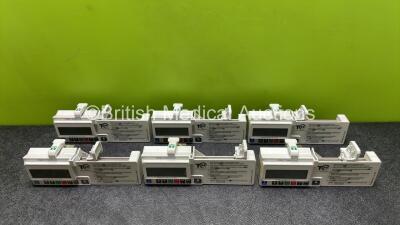 6 x CME Medical T34 Ambulatory Syringe Pumps (All Power Up with Stock Batteries, Batteries Not Included)