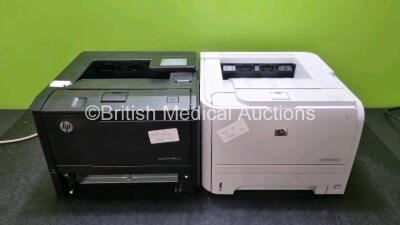 Job Lot Including 1 x Hewlett Packard LaserJet Pro 400 Printer and 1 x Hewlett Packard P2035 LaserJet Printer (Both Power Up, 1 x Missing Paper Tray)