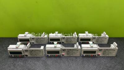 6 x CME Medical T34 Ambulatory Syringe Pumps (All Power Up, 1 x Battery Included, 1 x Powers Up with Error)