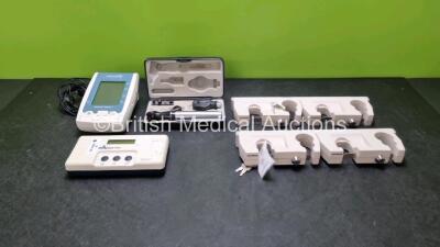 Mixed Lot Including 2 x Olympus Double Scope Security Hangars, 1 x Watch BP Microlife Digital Blood Pressure Monitor, 1 x Keeler Otoscope / Ophthalmoscope and 1 x Bodystat Composition Monitoring Unit *SN M23-0444 / 141401112*