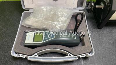 Mixed lot Including 1 x Huntleigh Fetal Dopplex II Doppler (Missing Battery Cover - See Photos) with 2 x Probes / Transducers in Carry Bag, 1 x Vitalograph Calibration Syringe, 1 x Marsden Weighing Scales with Power Supply, 1 x Braun Thermometer and 1 x E - 5