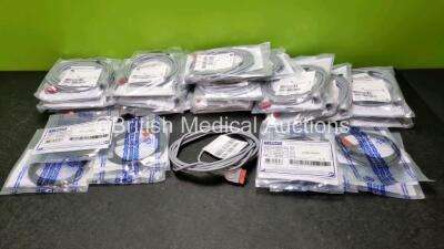 Job Lot Including 20 x Edwards Lifesciences Ref 896507021 TruWave Cables and 8 x FMT Rewf FMT400/AEC-GE Reusable Temperature Probe Adaptor and Extension Cable