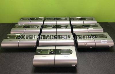 10 x ResMed S9 Autoset CPAP Units with 10 x H5i Humidifier Chambers and 10 x Power Supplies (All Power Up)