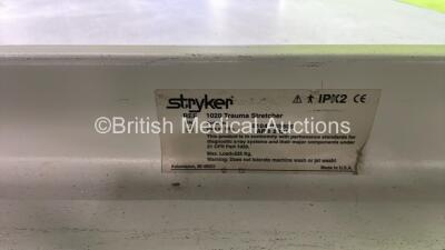 Stryker 1020 Trauma Stretcher with Mattress - Damaged (Hydraulics Tested Working - Some Damage to Side Rails) *0104035609* - 5