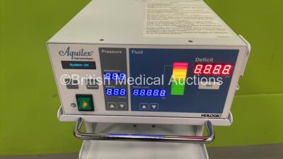 Hologic Aquilex Fluid Control System with 4 x Suction Cups (Powers Up with Missing Lids-See Photos) *SN 1505CE0207* - 2