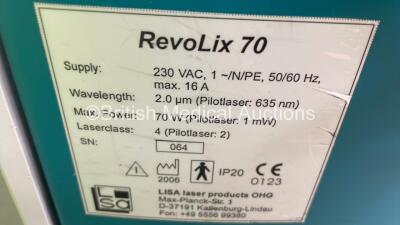 Lisa Laser RevoLix Laser with Control Panel (Unable to Power Test Due to 5 Phase Power Supply and No Key) *S/N 064* - 6