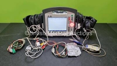 GS Corpuls3 Slim Defibrillator Ref : 04301 (Powers Up with Stock Battery Stock Battery Not Included) with Corpuls Patient Box Ref : 04200 (Powers Up with Stock Battery Stock Battery Not Included) with Pacer, Oximetry, ECG-D, ECG-M, CO2, CPR, NIBP and Prin