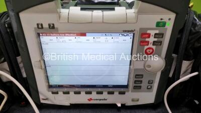 GS Corpuls3 Slim Defibrillator Ref : 04301 (Powers Up with Stock Battery Stock Battery Not Included) with Corpuls Patient Box Ref : 04200 (Powers Up with Stock Battery Stock Battery Not Included) with Pacer, Oximetry, ECG-D, ECG-M, CO2, CPR, NIBP and Prin - 2