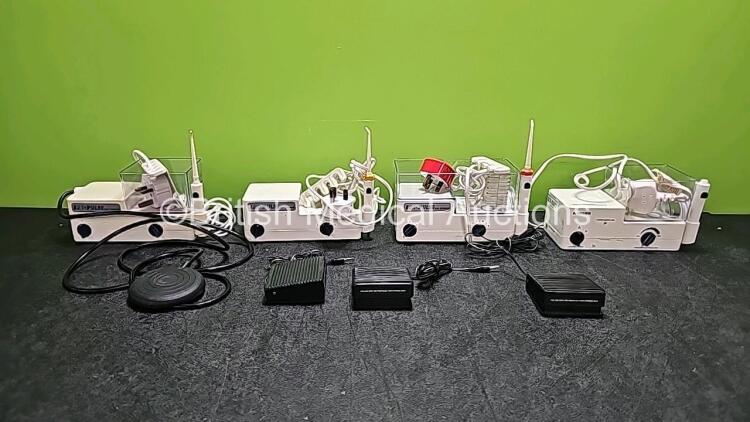 Job Lot Including 3 x Propulse Ear Irrigation Units (1 x with Foot switch, Damaged Handpiece - See Photo, 1 x Missing Container and 3 x Missing Covers), 1 x ProPulse II Ear Irrigation Unit with Missing Cover and 3 x ProPulse II Foot Switches *SN*