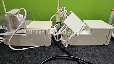 Job Lot Including 3 x Propulse Ear Irrigation Units (1 x with Foot switch, Damaged Handpiece - See Photo, 1 x Missing Container and 3 x Missing Covers), 1 x ProPulse II Ear Irrigation Unit with Missing Cover and 3 x ProPulse II Foot Switches *SN* - 8