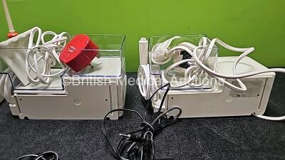 Job Lot Including 3 x Propulse Ear Irrigation Units (1 x with Foot switch, Damaged Handpiece - See Photo, 1 x Missing Container and 3 x Missing Covers), 1 x ProPulse II Ear Irrigation Unit with Missing Cover and 3 x ProPulse II Foot Switches *SN* - 9