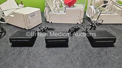 Job Lot Including 3 x Propulse Ear Irrigation Units (1 x with Foot switch, Damaged Handpiece - See Photo, 1 x Missing Container and 3 x Missing Covers), 1 x ProPulse II Ear Irrigation Unit with Missing Cover and 3 x ProPulse II Foot Switches *SN* - 11