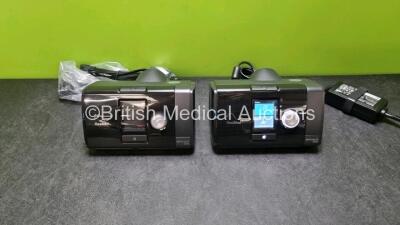 2 x Resmed Airsense 10 Elite CPAP Units *Mfd 2020* (Both Power Up) with 2 x Power Supplies