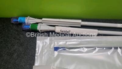 Job Lot Including 2 x Stryker Air Ref 4720 All Inside Meniscal Repair Device, 8 x Blue Surgical Finger Controlled Electrosurgical Pencils, 2 x Syntel Arterial Embolectomy Catheters, 1 x Smith and nephew Firstpass Mini Suture Right Curved Passer, 10 x ECO - 10