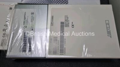 Job Lot Including 1 x Synthes Ref 04.003545S Links, 4 x Safe Air Blade Electrodes, 3 x Zimmer Ref 01.06010.003, 1 x Smith and Nephew SpeedScrew, 2 x Biomet Drill Bits and 2 x PFM Medical TiLOOP Bras - 7