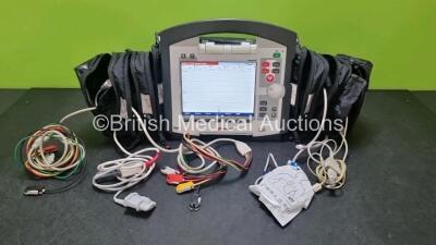 GS Corpuls3 Slim Defibrillator Ref : 04301 (Powers Up) with Corpuls Patient Box Ref : 04200 (Powers Up) with Pacer, Oximetry, ECG-D, ECG-M, CO2, CPR, NIBP and Printer Options, 4 and 6 Lead ECG Leads, SPO2 Finger Sensor with Cable, Hose, Paddle Lead, CO2 C