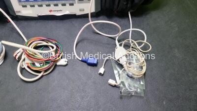 GS Corpuls3 Slim Defibrillator Ref : 04301 (Powers Up) with Corpuls Patient Box Ref : 04200 (Powers Up) with Pacer, Oximetry, ECG-D, ECG-M, CO2, CPR, NIBP and Printer Options, 4 and 6 Lead ECG Leads, SPO2 Finger Sensor with Cable, Hose, Paddle Lead, CO2 C - 4