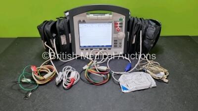 GS Corpuls3 Slim Defibrillator Ref : 04301 (Powers Up) with Corpuls Patient Box Ref : 04200 (Powers Up) with Pacer, Oximetry, ECG-D, ECG-M, CO2, CPR, NIBP and Printer Options, 4 and 6 Lead ECG Leads, SPO2 Finger Sensor with Cable, Hose, Paddle Lead, CO2 C