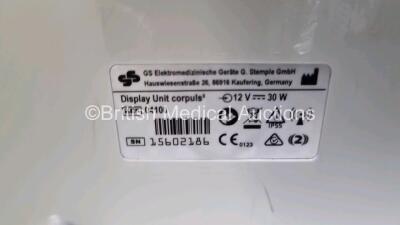 GS Corpuls3 Slim Defibrillator Ref : 04301 (Powers Up) with Corpuls Patient Box Ref : 04200 (Powers Up) with Pacer, Oximetry, ECG-D, ECG-M, CO2, CPR, NIBP and Printer Options, 4 and 6 Lead ECG Leads, SPO2 Finger Sensor with Cable, Hose, Paddle Lead, CO2 C - 10