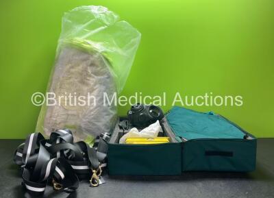 Mixed Lot Including 1 x Swede PPE/Decon Suit *Incomplete* Safety Belts and 1 x Hazard Suit