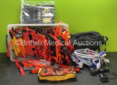 Mixed Lot Including Braces, Straps, Belts, Finger Oximeters and N20 Hoses