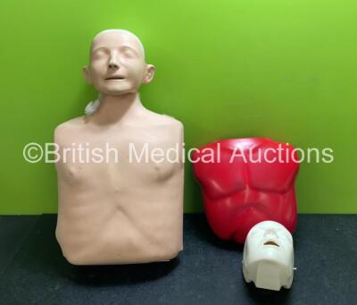 Job Lot Including 1 x Laerdal Training Manikin (Crack in Casing - See Photos) 1 x Unknown Training Head and 1 x Unknown Training Torso