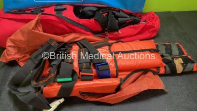 Job Lot Including 1 x Sager Emergency Traction Splint, 1 x Ferno Traction Splint in Carry Bag and 1 x Unknown Manufacturer Traction Splint - 3