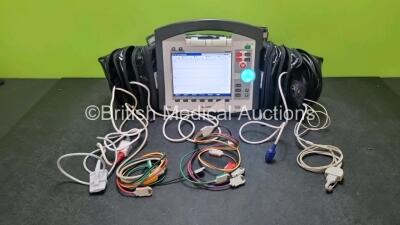 GS Corpuls3 Slim Defibrillator Ref : 04301 (Powers Up) with Corpuls Patient Box Ref : 04200 (Powers Up) with Pacer, Oximetry, ECG-D, ECG-M, CO2, CPR, NIBP and Printer Options, 4 and 6 Lead ECG Leads, SPO2 Finger Sensor with Cable, Hose, Paddle Lead, CO2 C