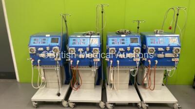 4 x Gambro AK 200 S Dialysis Machines with 4 x Gambro WRO H 300 Water Treatment System (All Power Up) *S/N 23475 / 23476 / 22934 / 22935*