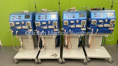 4 x Gambro AK 200 S Dialysis Machines with 4 x Gambro WRO H 300 Water Treatment System (All Power Up) *S/N 18773 / 22940 / 23474 / 23433*