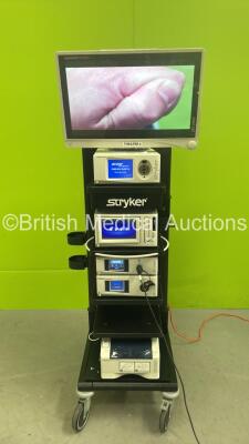 Stryker Stack System with Stryker VisioPro LED Display, Stryker Pneumosure High Flow Insufflator, Stryker SDC3 HD Information Management System, Stryker 1488HD High Definition Camera Control Unit, Stryker 1488HD Camera Head, Stryker L9000 LED Light Source