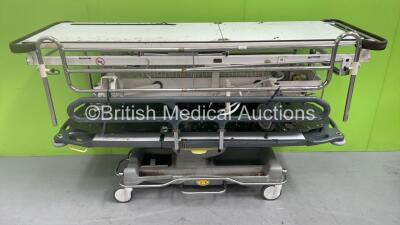 1 x Anetic Aid QA3 Hydraulic Patient Trolley and 1 x Nesbit Evans Hydraulic Patient Trolley (Hydraulics Tested Working)