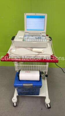 Schiller AT-10 Plus ECG Machine on Stand (Powers Up) *S/N 173.03433*