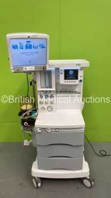 GE 9100c Anaesthesia Machine Software Version 1.2 with GE Carescape B650 Patient Monitor, Bellows, Absorber and Hoses (Powers up) *S/N ME14030183*