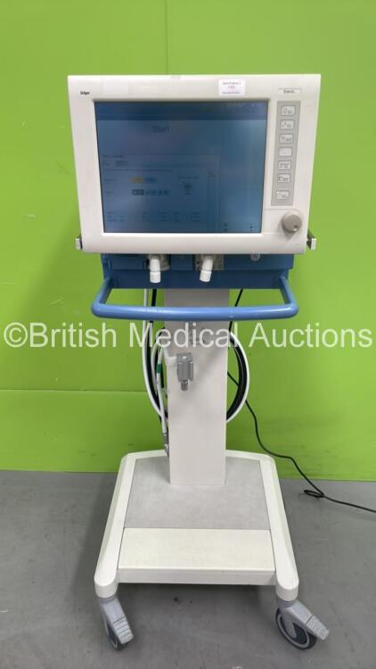 Drager Evita XL Ventilator Ref 8414900-23 Software Version 07.02 - Running Hours 25180 with Hoses (Powers Up) *S/N ARXD-0176*