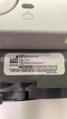 GE MAC 3500 ECG Machine on Stand with 10 Lead ECG Leads (Powers Up) *S/N SKK15356264PA* - 5