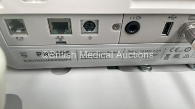 Philips Page Writer TC70 ECG Machine on Stand with 10 Lead ECG Leads (Powers Up) *S/N US91310114* - 5