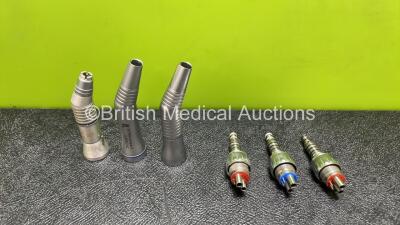 Job Lot Including 1 x KaVo 20CH Handpiece, 1 x KaVo 2068CHC Handpiece, 1 x KaVo 20A Handpiece and 3 x KaVo 465RN Couplings *SN 03-1017980 / 03-1017971 / 03-1017979 / NA / 06-1002567 / 04-1037388*