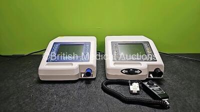 1 x B&D Electromedical Nippy Clearway Cough Assistor Unit with Controller and 1 x B&D Electromedical Nippy 3+ Ventilator Unit (All Power Up) * SN 2018-33145 / 2012-14772*