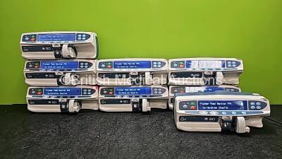 8 x BD Alaris Guardrails Plus GH Syringe Pumps (All Power Up) *SN 272052681 / 272052683 / 272052664 / 272006547 / 272003032 / 272052511 / 272052505 / 272006525*