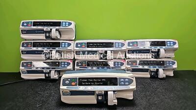 8 x CareFusion Alaris Plus GH Syringe Pumps (All Power Up) *SN 800206011 / 800205884 / 800205951 / 800205880 / 800205982 / 800205879 / 800206031 / 800205948*