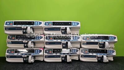 8 x CareFusion Alaris Plus GH Syringe Pumps (All Power Up) *SN 800205882 / 800205918 / 800205944 / 800205958 / 800206009 / 800206008 / 800205985 / 800205932*