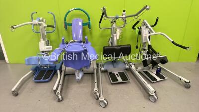 Arjo Sara Plus Electric Patient Hoist with Controller, 1 x Joerns Oxford Journey 155 Electric Patient Hoist, 1 x Freeway SA160 Electric Patient Hoist with Controller and 1 x Ergolet Pallas 2000 Electric Patient Hoist with Controller (All Not Power Tested 