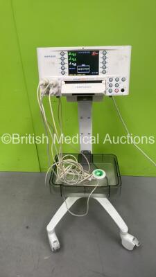 Huntleigh FM800 Encore Fetal Monitor on Stand with 4 x Transducers (Powers Up)