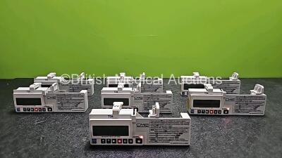 7 x CME Medical T34 Ambulatory Syringe Pumps( All Power Up - Stock Battery Used, Stock Battery Not Included, 3 x System Error - See Photo)